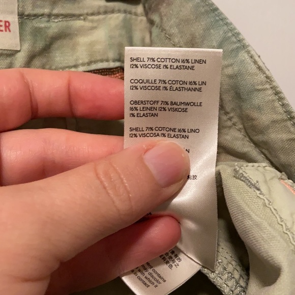 Anthropologie 'The Wanderer' Tye Dye Partial Linen Cargo Pants - Picture 11 of 11